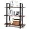 3-Tiers Bookshelf Industrial Bookcases Metal Frame Shelf Stand